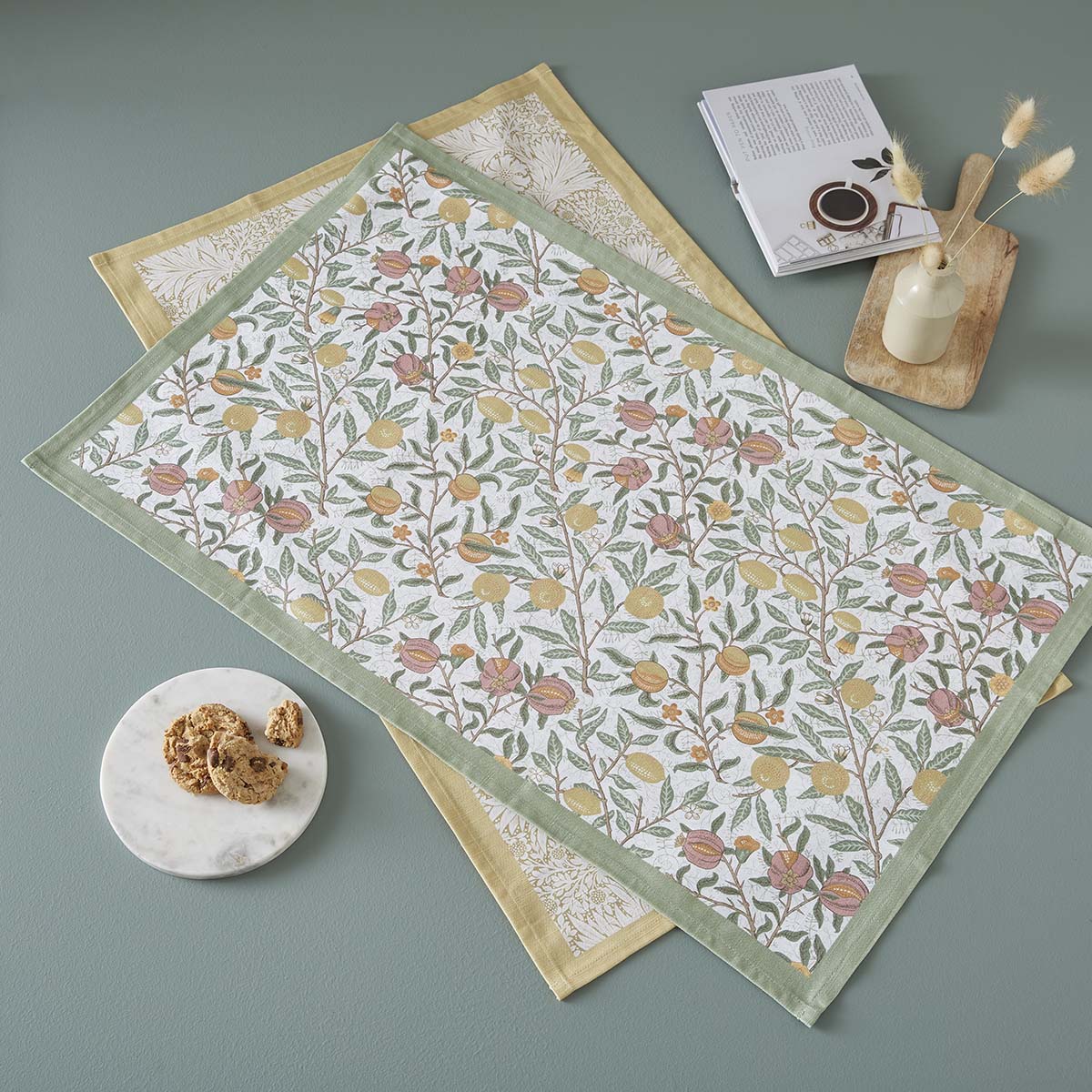 Morris & Co. Fruits & Marigold Tea Towel Set image number null